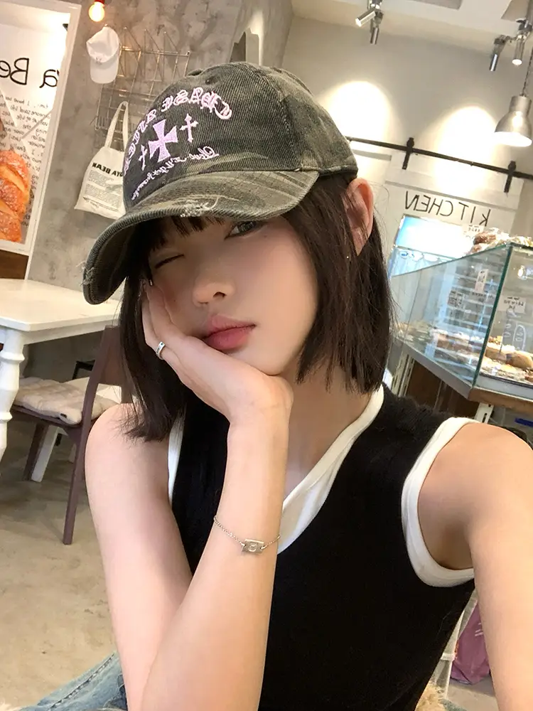Mingdong Camo Baseball Cap with Embroidery Hole - Image 2