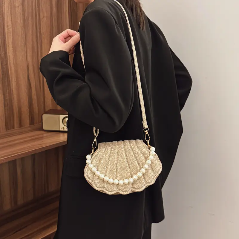 Pearl Embellished Crossbody Bag for Women - Image 7
