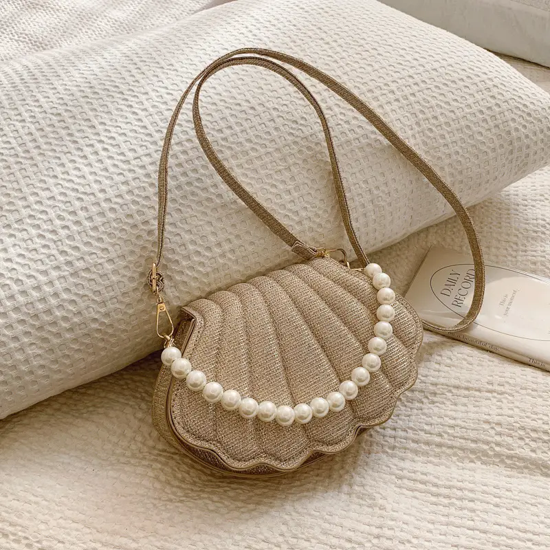 Pearl Embellished Crossbody Bag for Women - Image 4
