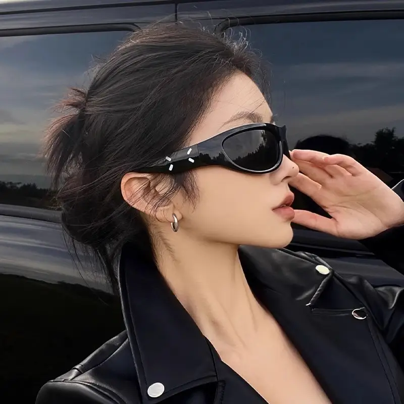 Women Sunglasses Narrow Frame Sexy 2025 Cycling Driving - Image 7