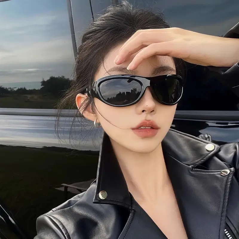 Women Sunglasses Narrow Frame Sexy 2025 Cycling Driving - Image 8