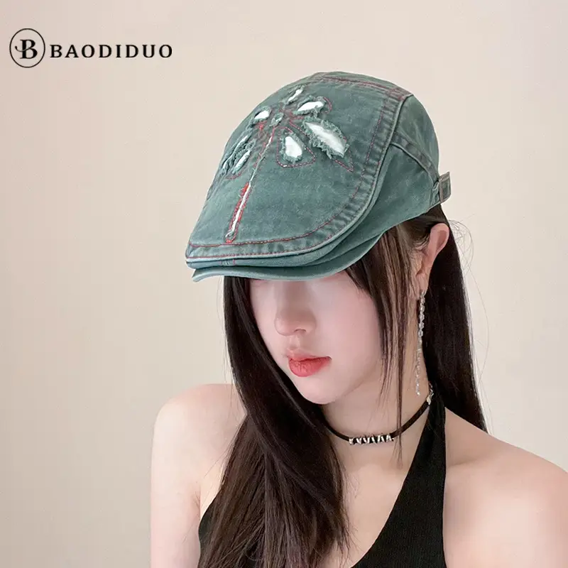 New British Retro Denim Cap Joker Unisex Spring Autumn - Image 7