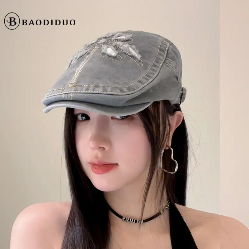 New British Retro Denim Cap Joker Unisex Spring Autumn - Image 8