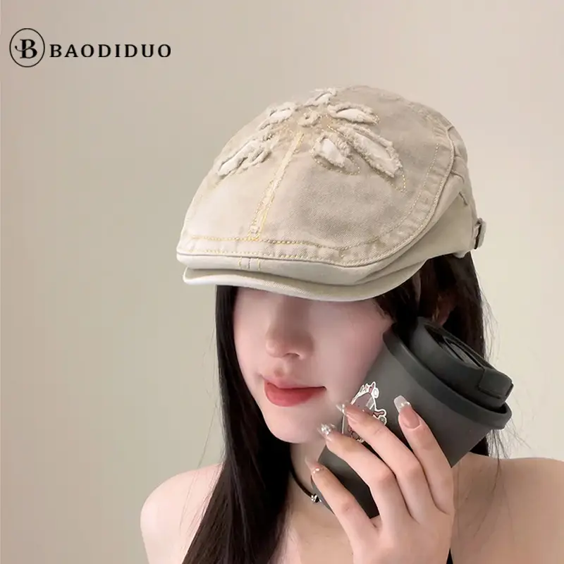 New British Retro Denim Cap Joker Unisex Spring Autumn - Image 9