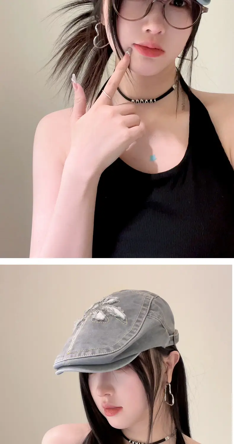 New British Retro Denim Cap Joker Unisex Spring Autumn — feature 13