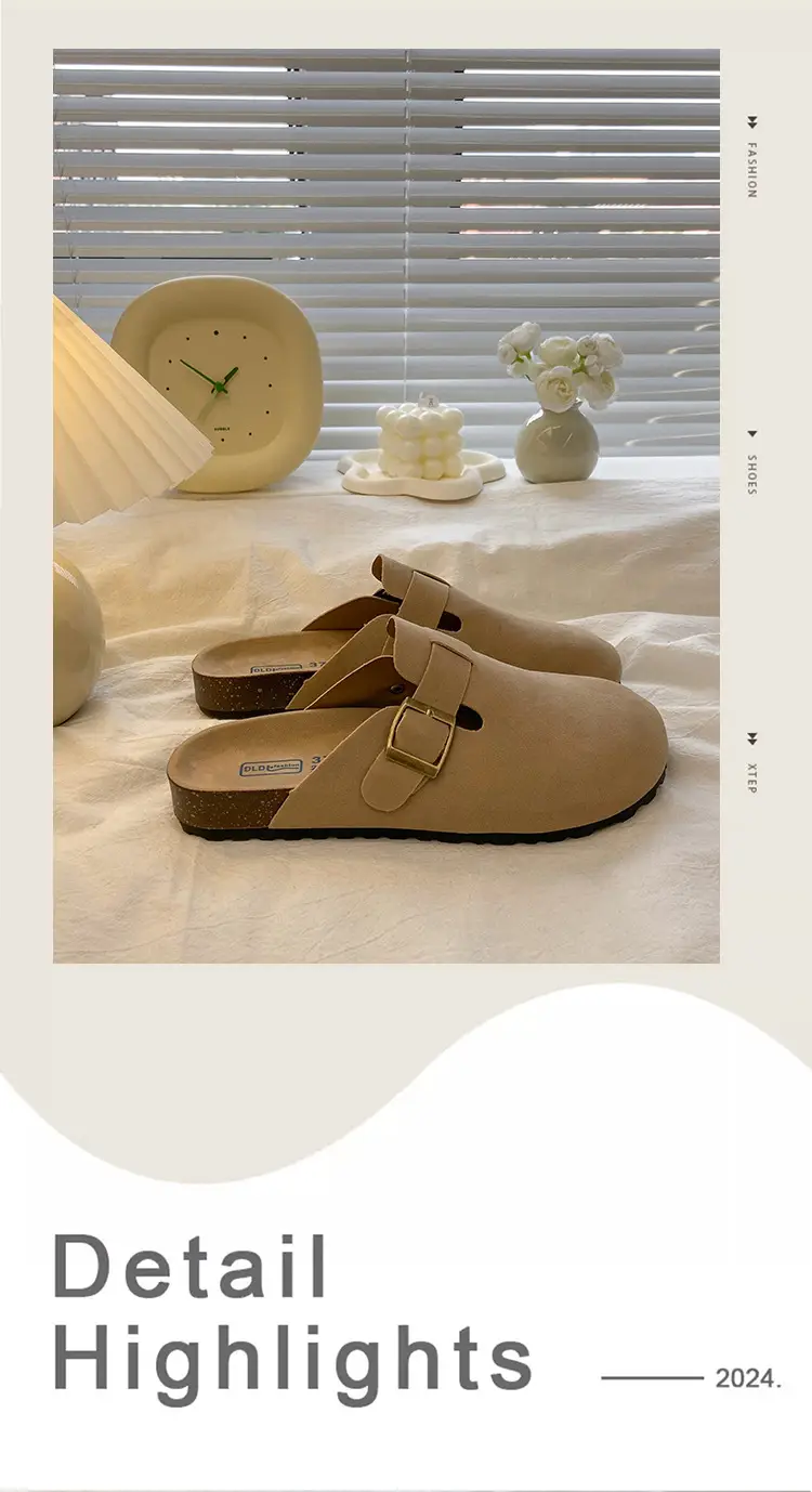 Women's Shoes Wholesale: Thick-Soled Birkenstock-Style Clogs, Slip-On Lazy Shoes, Birkenstock Shoes for Women, Summer Outdoor Wear, Thick-Soled — feature 12