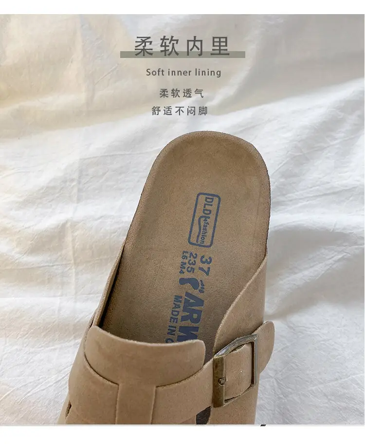 Women's Shoes Wholesale: Thick-Soled Birkenstock-Style Clogs, Slip-On Lazy Shoes, Birkenstock Shoes for Women, Summer Outdoor Wear, Thick-Soled — feature 15