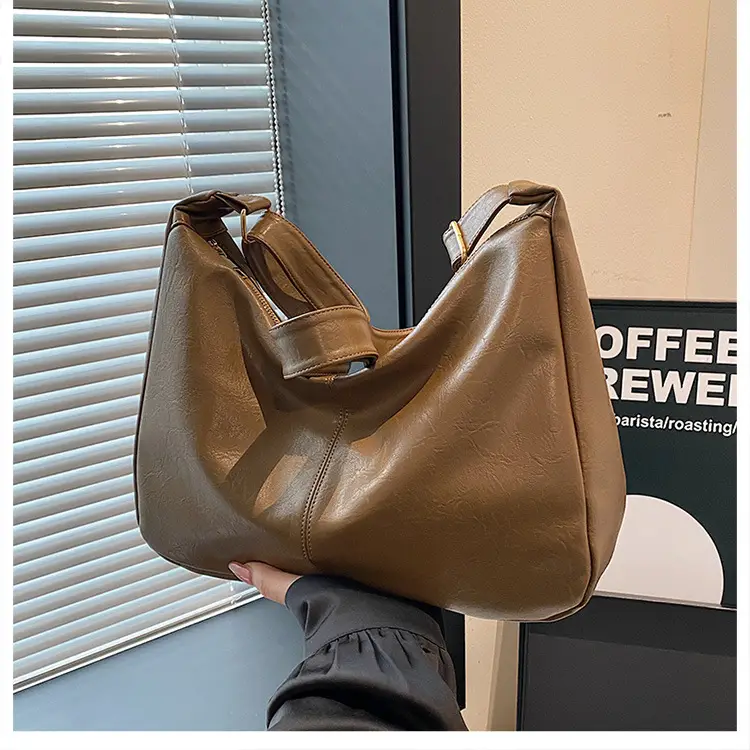 New Texture Women's Bags Genuine Leather Large Capacity Tote Bag - Image 8