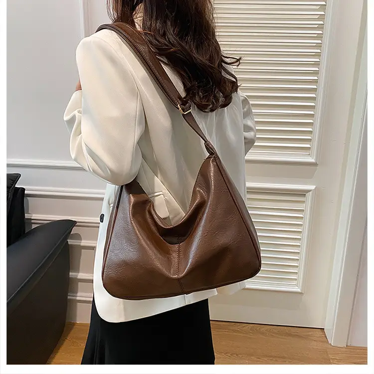 New Texture Women's Bags Genuine Leather Large Capacity Tote Bag - Image 9