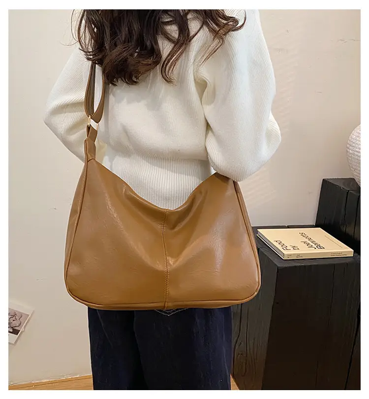 New Texture Women's Bags Genuine Leather Large Capacity Tote Bag — feature 1
