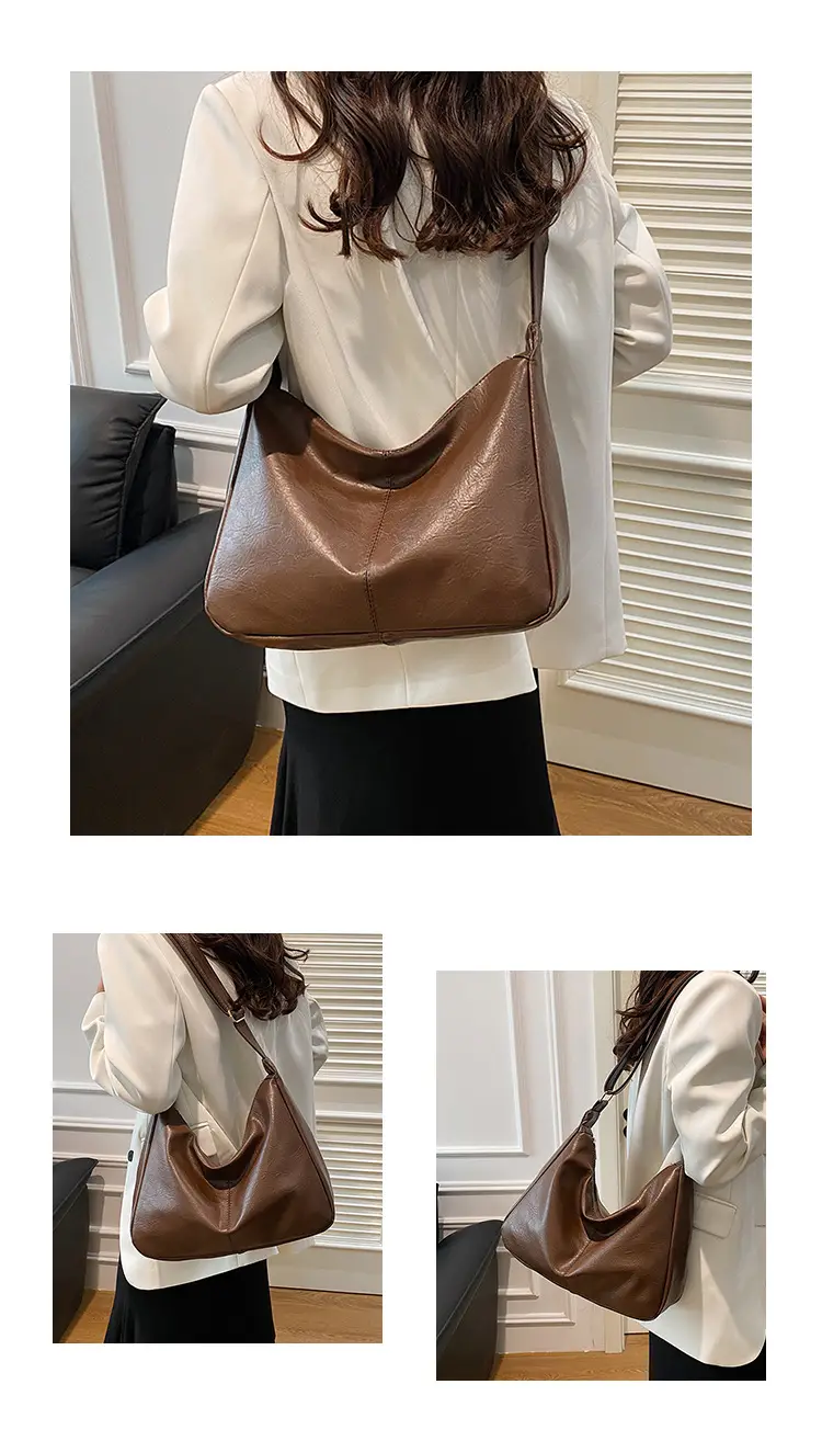 New Texture Women's Bags Genuine Leather Large Capacity Tote Bag — feature 13