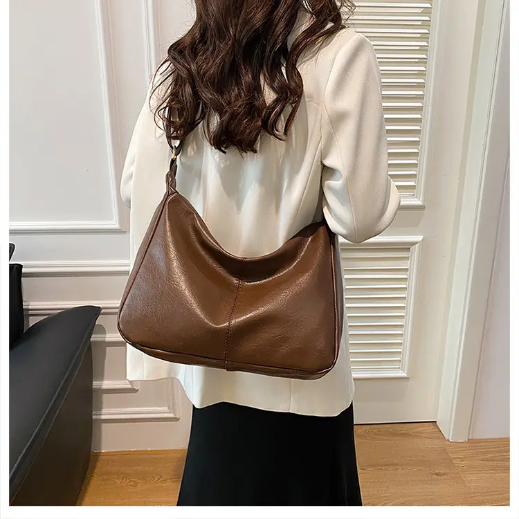 New Texture Women's Bags Genuine Leather Large Capacity Tote Bag — feature 41