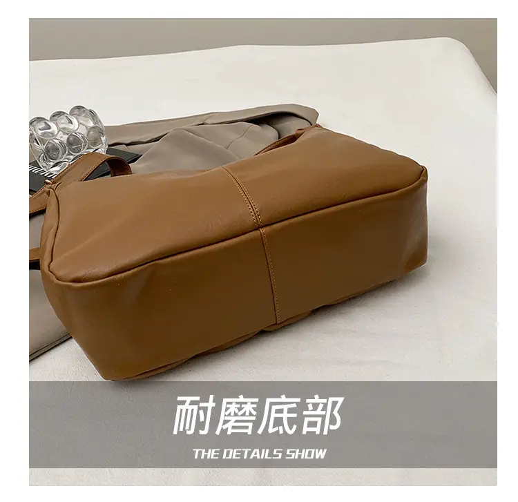 New Texture Women's Bags Genuine Leather Large Capacity Tote Bag — feature 6
