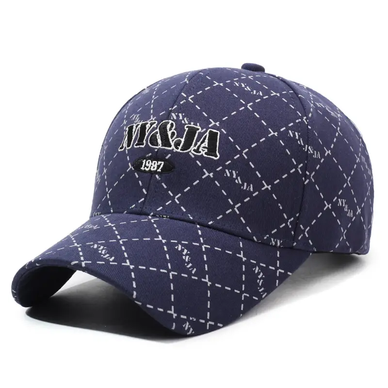 NYJA 1987 Embroidered Baseball Cap Beige - Image 4