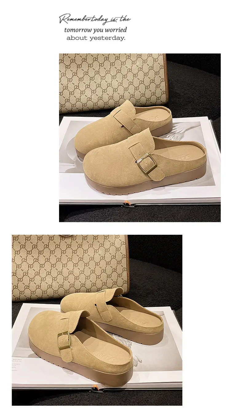 Vintage Baotou Slippers Women's 2024 Autumn Comfortable Non-slip — feature 10