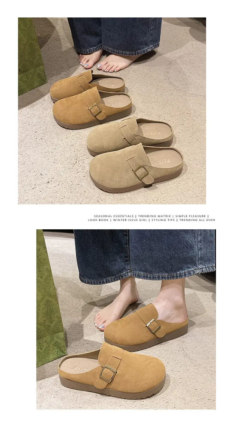 Vintage Baotou Slippers Women's 2024 Autumn Comfortable Non-slip — feature 4