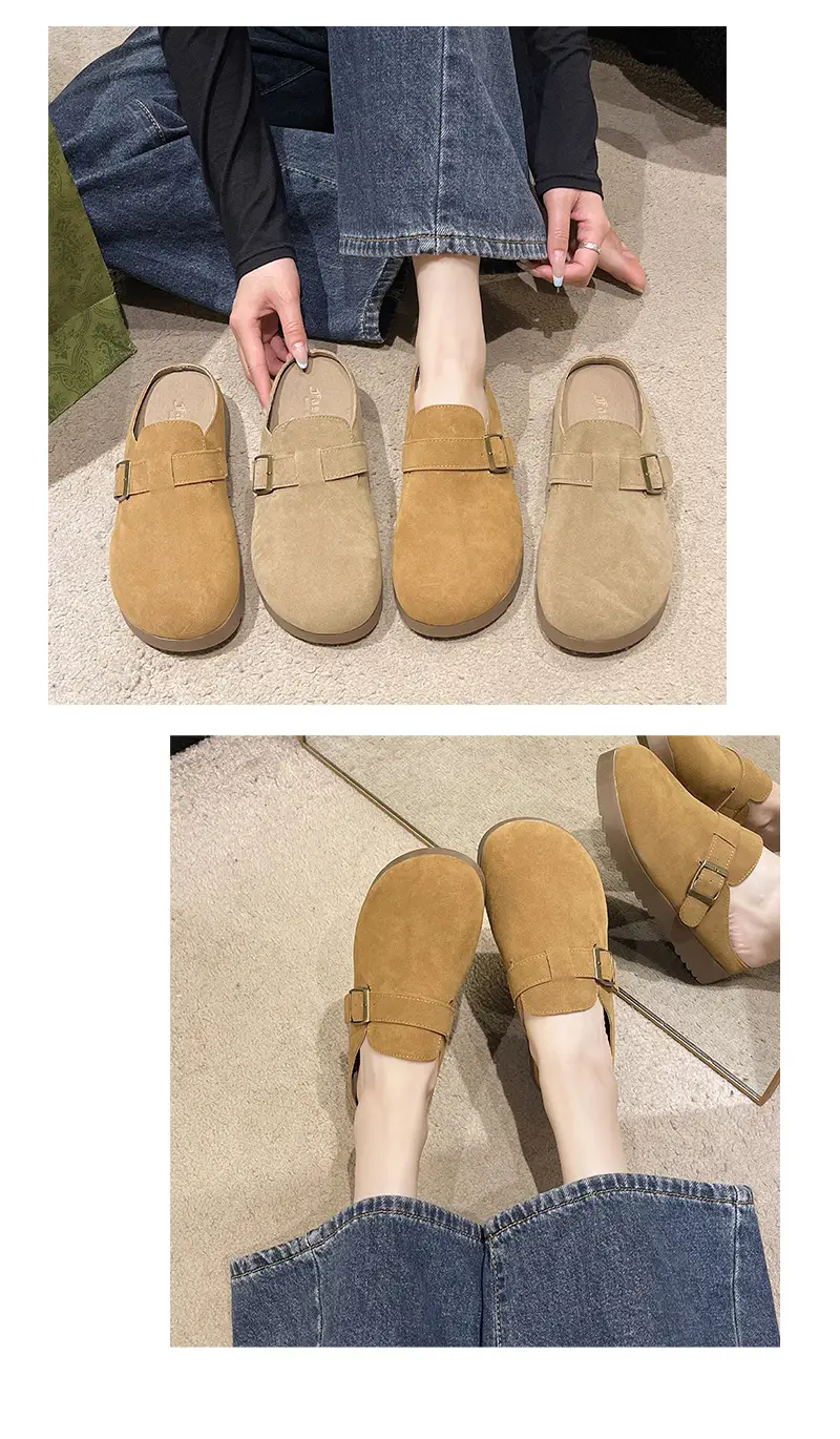 Vintage Baotou Slippers Women's 2024 Autumn Comfortable Non-slip — feature 5