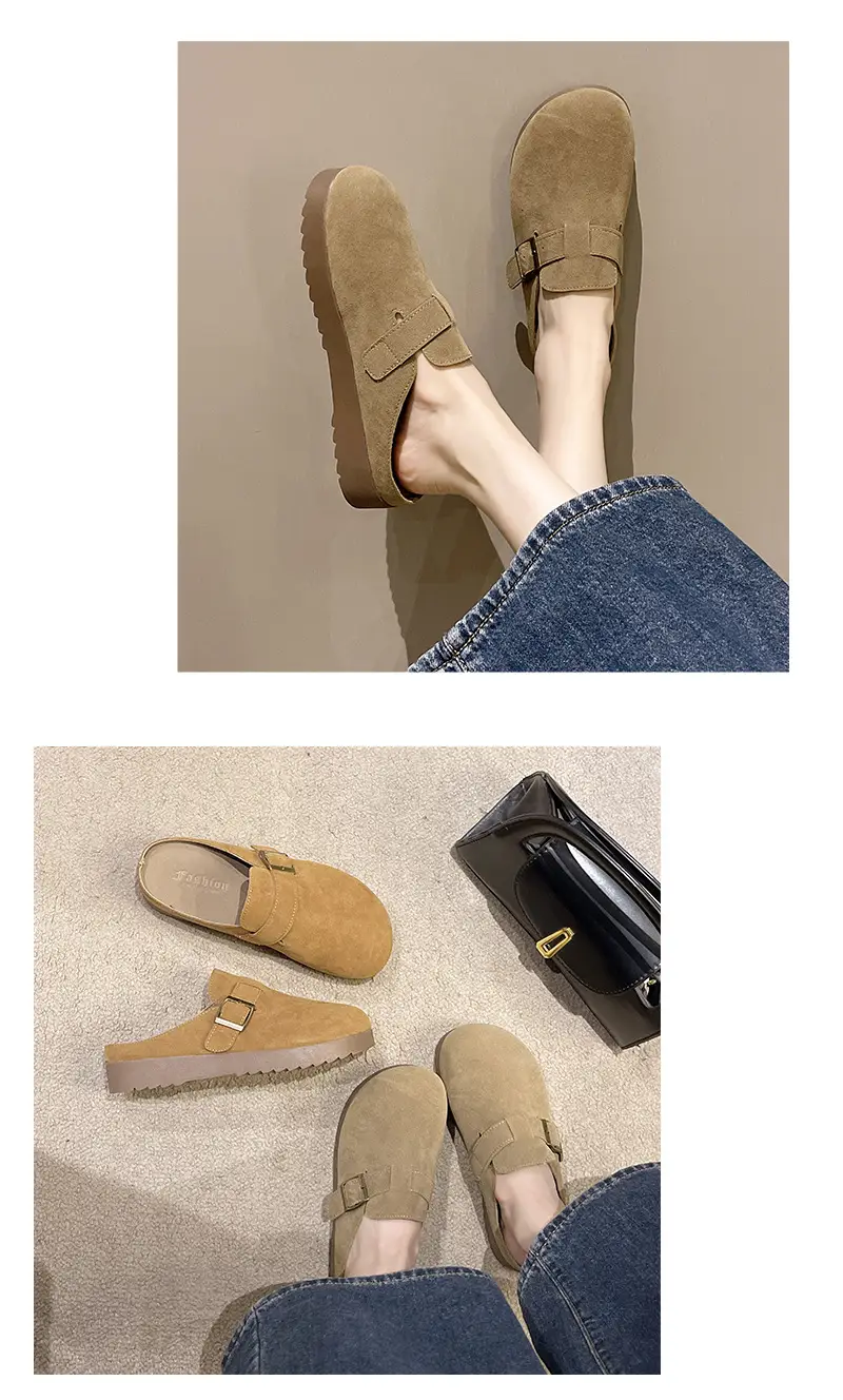Vintage Baotou Slippers Women's 2024 Autumn Comfortable Non-slip — feature 8