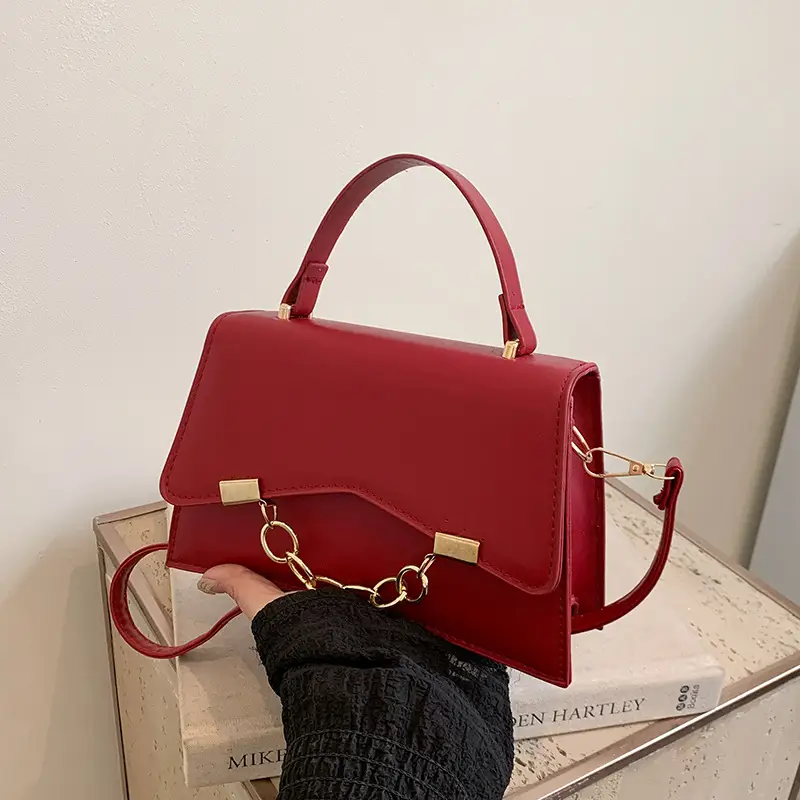 Women's 2025 Spring Box Bag with Chain Design - Image 8