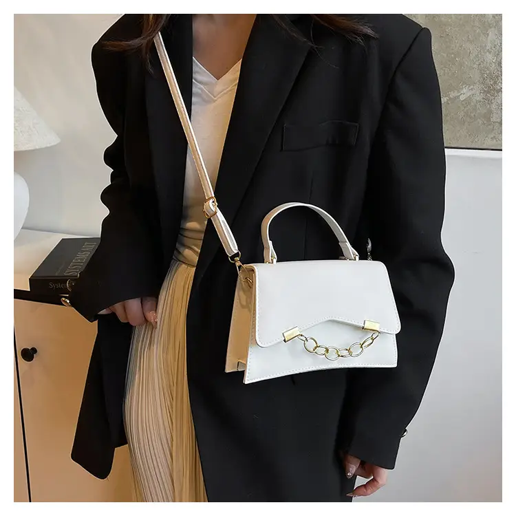 Women's 2025 Spring Box Bag with Chain Design — feature 12
