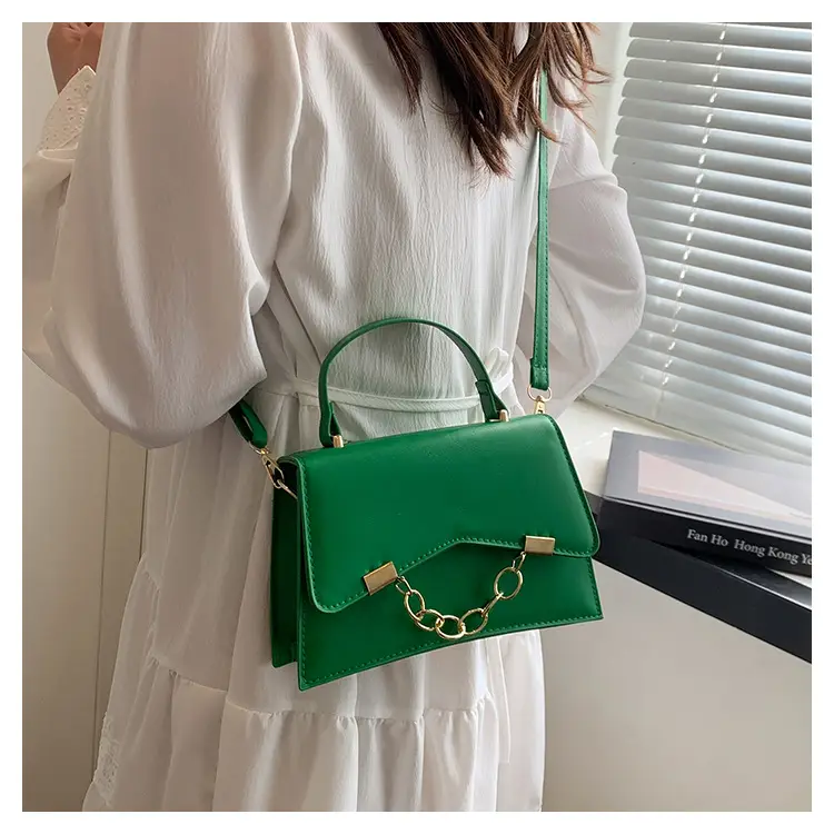 Women's 2025 Spring Box Bag with Chain Design — feature 14
