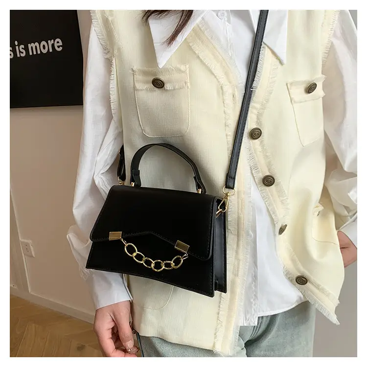 Women's 2025 Spring Box Bag with Chain Design — feature 17