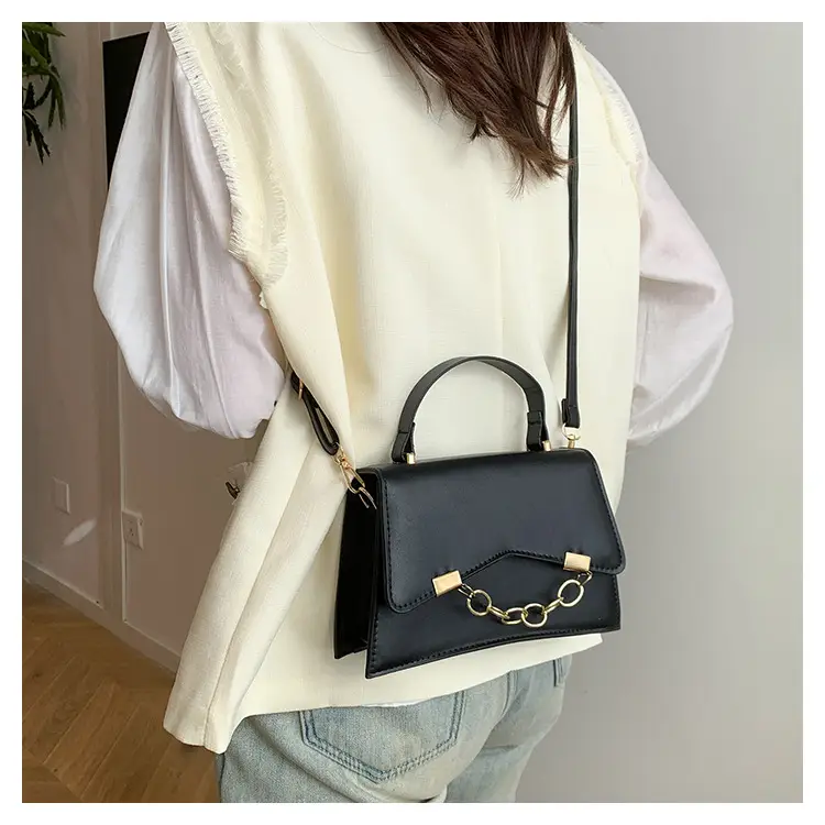 Women's 2025 Spring Box Bag with Chain Design — feature 19