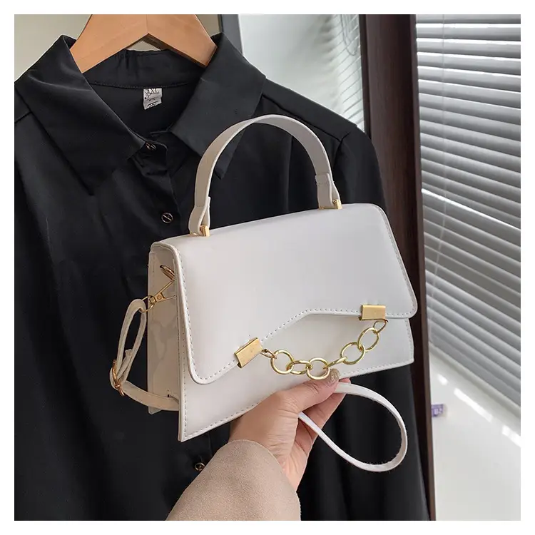 Women's 2025 Spring Box Bag with Chain Design — feature 22