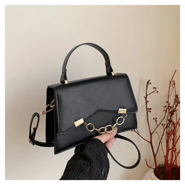 Women's 2025 Spring Box Bag with Chain Design — feature 23