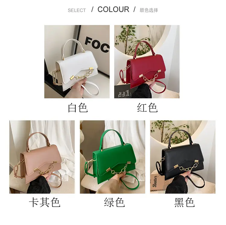 Women's 2025 Spring Box Bag with Chain Design — feature 3