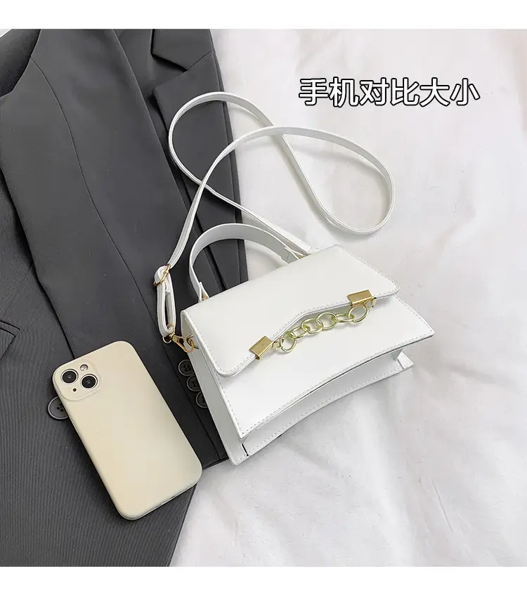 Women's 2025 Spring Box Bag with Chain Design — feature 5
