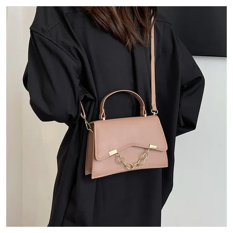 Women's 2025 Spring Box Bag with Chain Design — feature 9