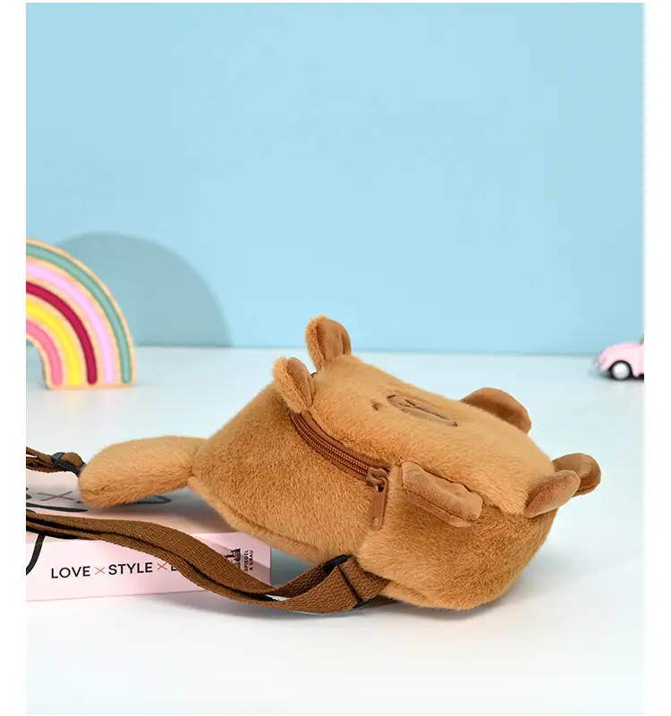 Cute Plush Kapibala Shoulder Bag for Women — feature 12