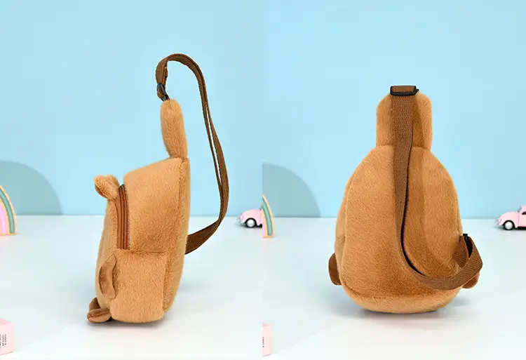 Cute Plush Kapibala Shoulder Bag for Women — feature 13