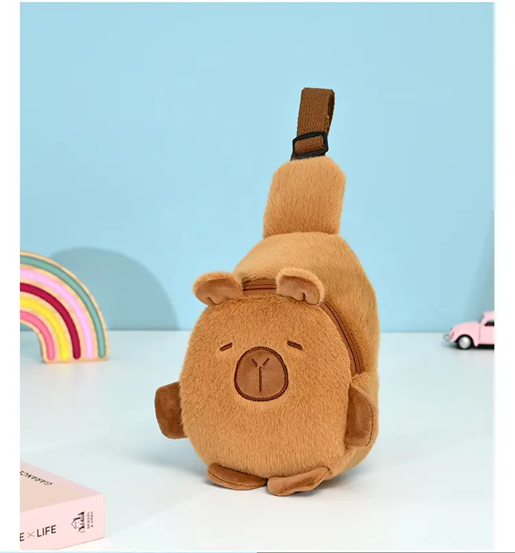 Cute Plush Kapibala Shoulder Bag for Women — feature 9