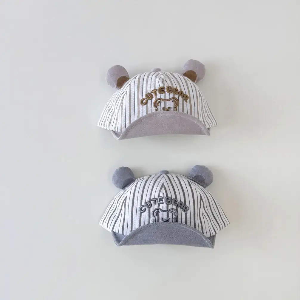 Baby Sunhat Green Striped Spring Autumn 2025 - Image 5