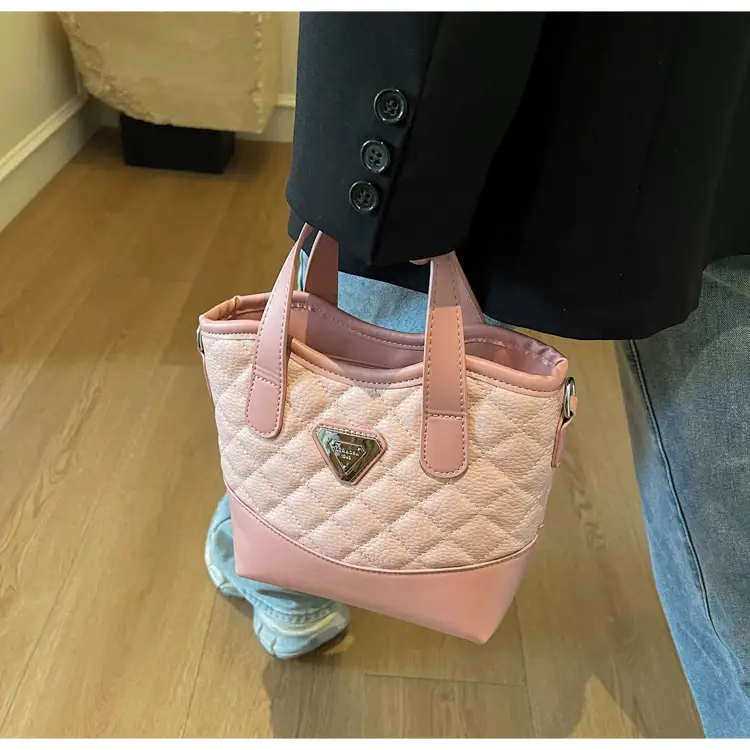 Prada Style Rhombic Bag Women Black White Shoulder Crossbody — feature 33