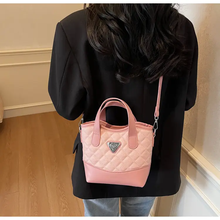 Prada Style Rhombic Bag Women Black White Shoulder Crossbody — feature 38