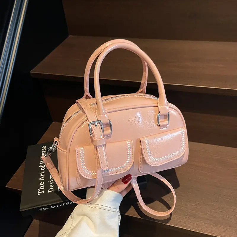 White Korean Style Shoulder Bag 2025 Fashion - Image 8
