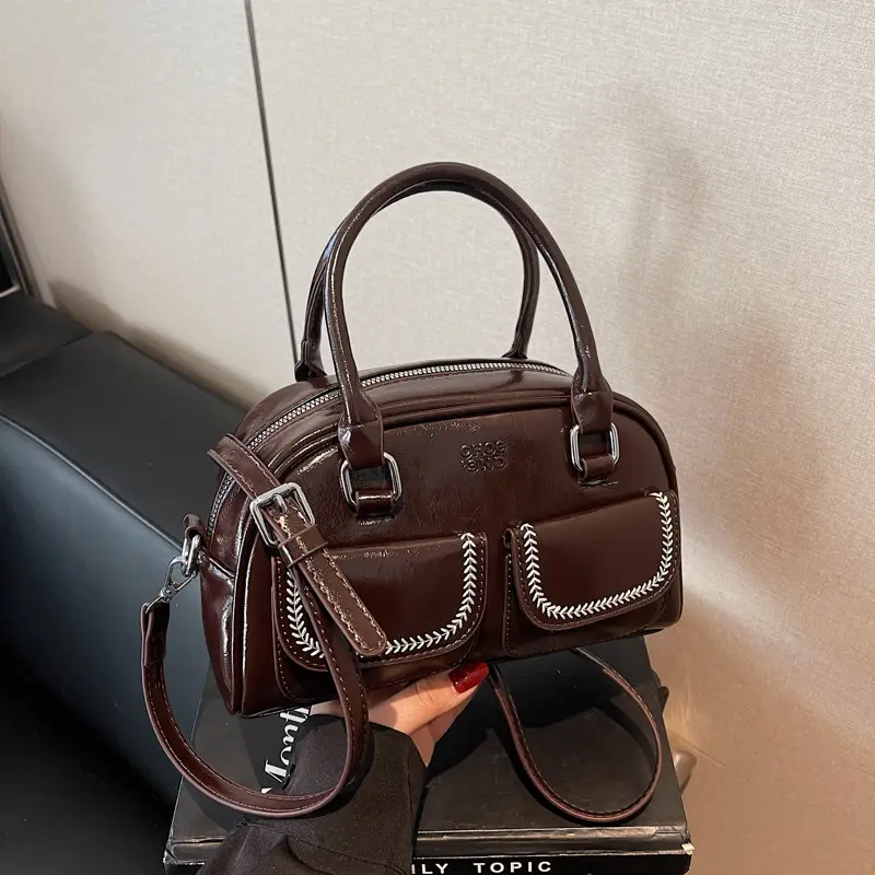 White Korean Style Shoulder Bag 2025 Fashion - Image 10