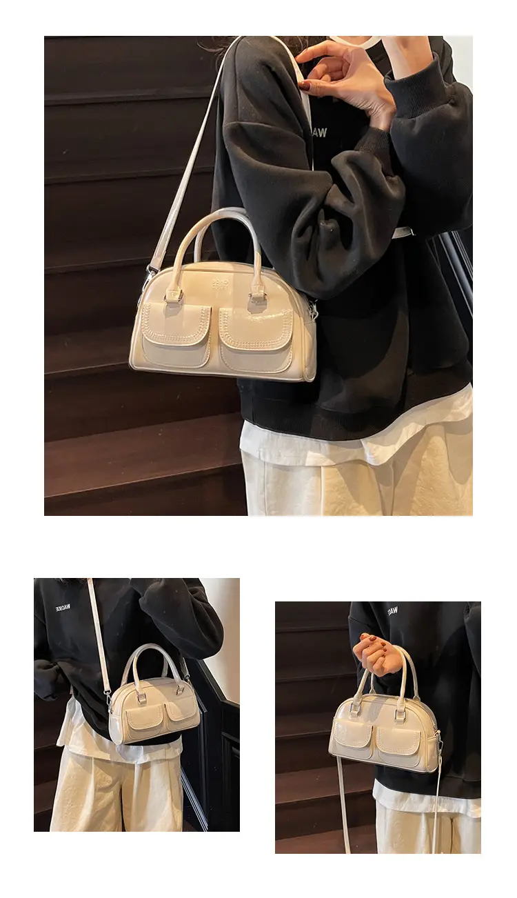 White Korean Style Shoulder Bag 2025 Fashion — feature 16