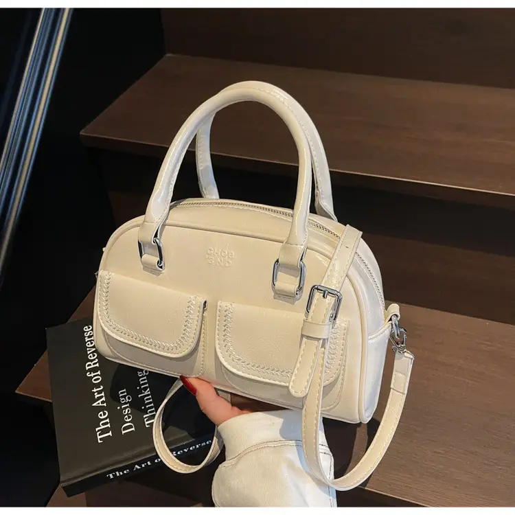 White Korean Style Shoulder Bag 2025 Fashion — feature 21