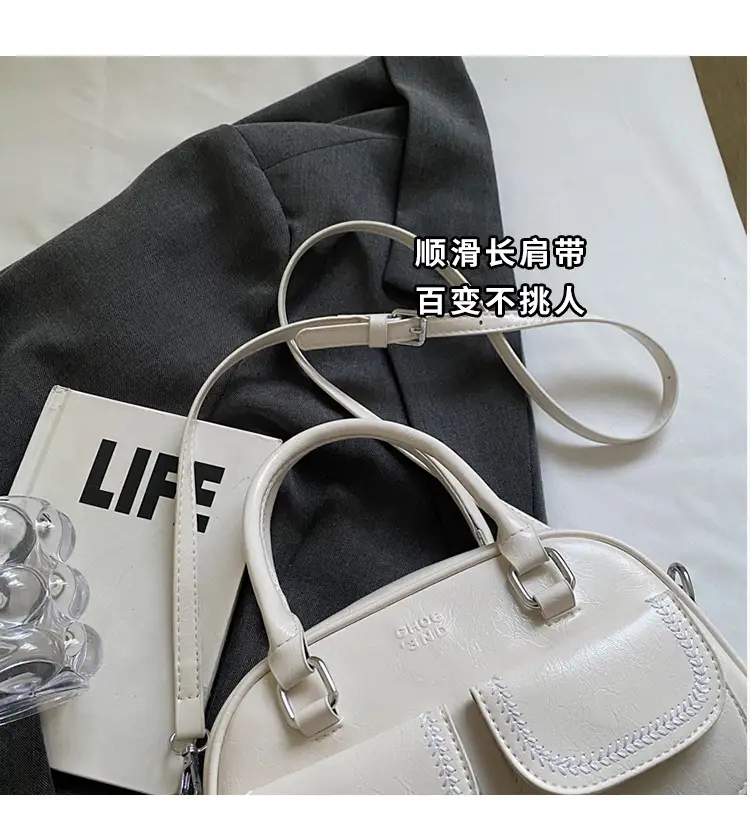 White Korean Style Shoulder Bag 2025 Fashion — feature 3
