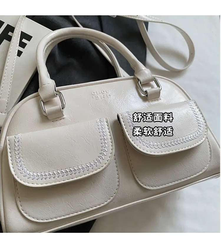 White Korean Style Shoulder Bag 2025 Fashion — feature 7
