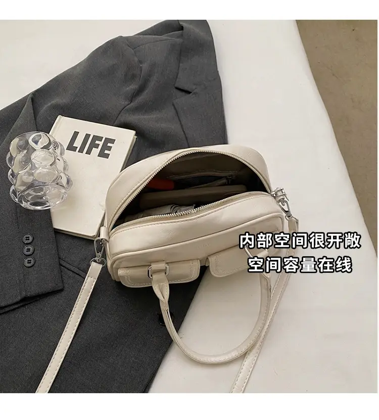 White Korean Style Shoulder Bag 2025 Fashion — feature 9