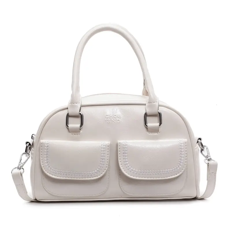 White Korean Style Shoulder Bag 2025 Fashion - Image 2