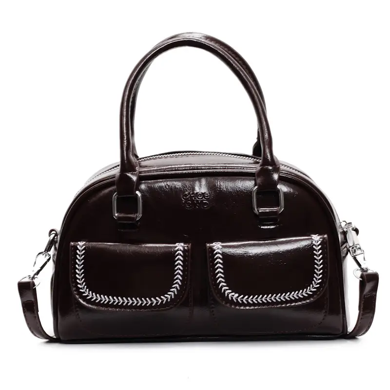 White Korean Style Shoulder Bag 2025 Fashion - Image 3