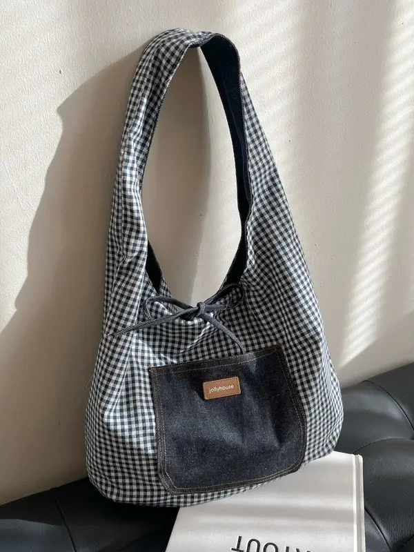 Women Denim Shoulder Bag Retro Casual 2025 Large Capacity