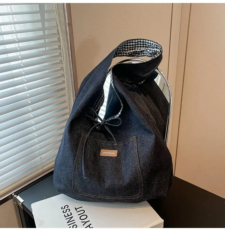 Women Denim Shoulder Bag Retro Casual 2025 Large Capacity — feature 18