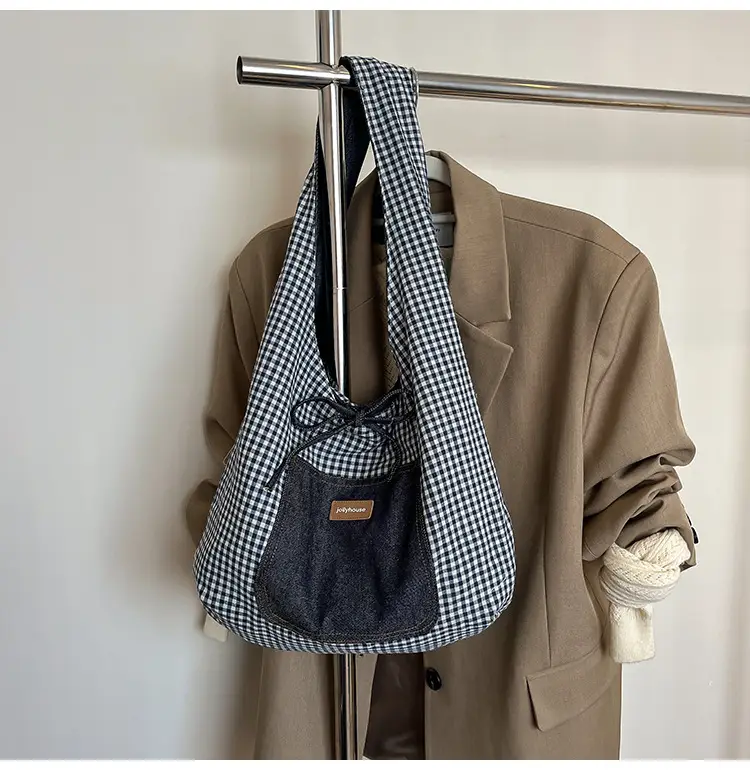 Women Denim Shoulder Bag Retro Casual 2025 Large Capacity — feature 21